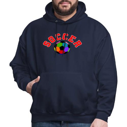 Soccer: Colorful Kick - Men's Hoodie