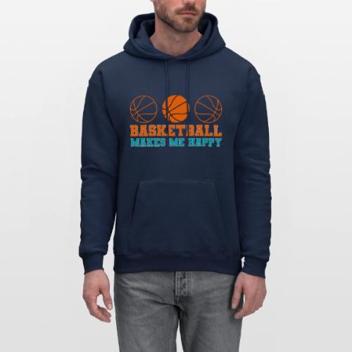 Basketball makes me happy - Men's Hoodie