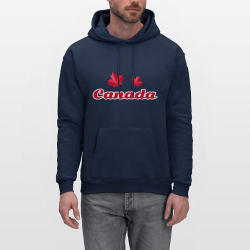 Canada with two maple leaves - Men's Hoodie