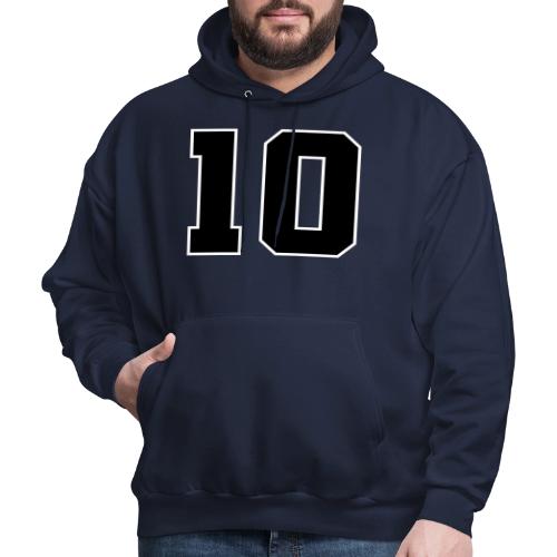 Varsity Number 10 Athletic Design - Men's Hoodie