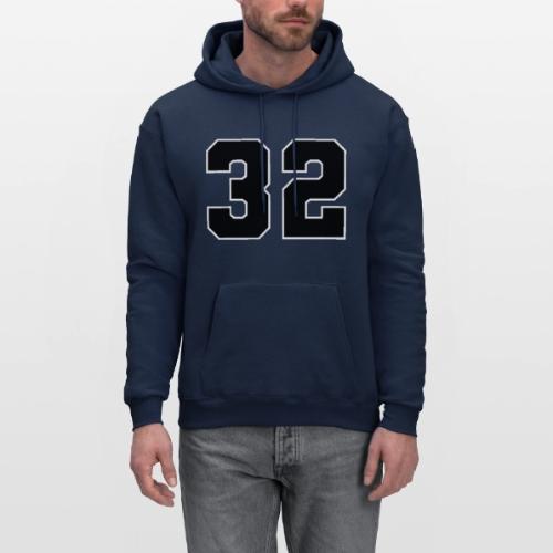 Varsity Number 32 Athletic Design - Men's Hoodie