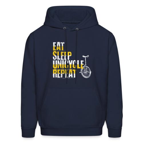 Eat Sleep Unicycle Repeat - Men's Hoodie