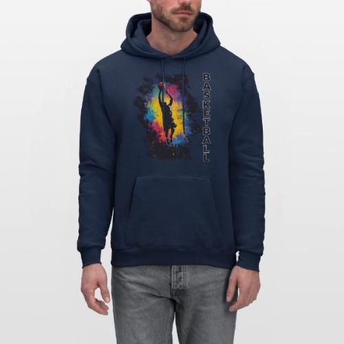 High Energy Basketball Paint Splatter Art - Men's Hoodie