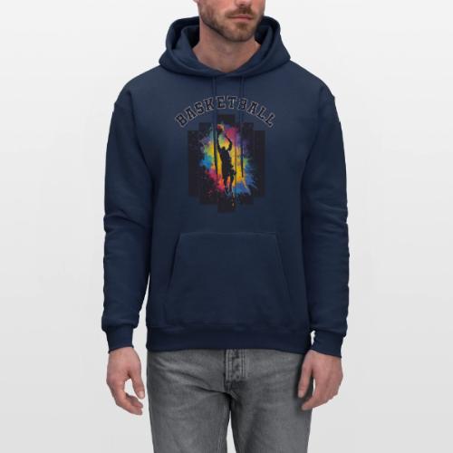 Basketball Slam Dunk Splash Design - Men's Hoodie