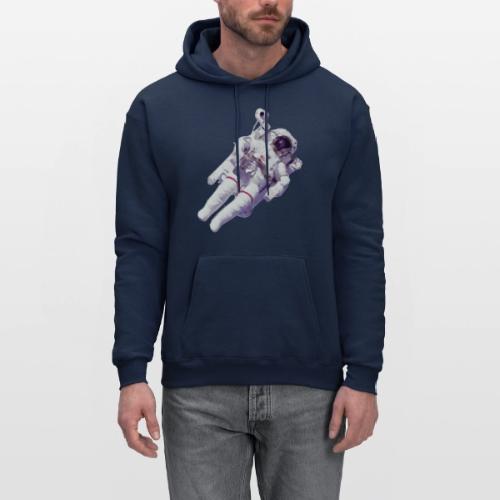 Astronaut floating in space. - Men's Hoodie