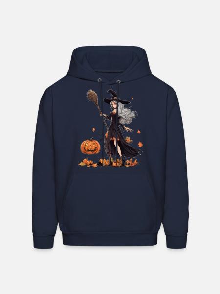Malevolent Midnight Witch - Men's Hoodie - navy