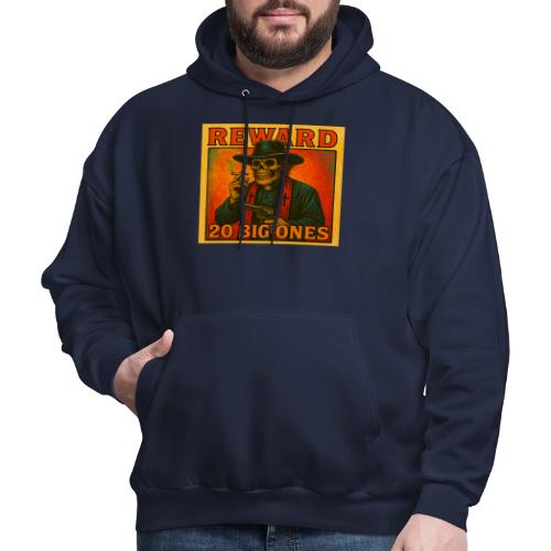 Outlaw Skull Reward Poster - Men's Hoodie