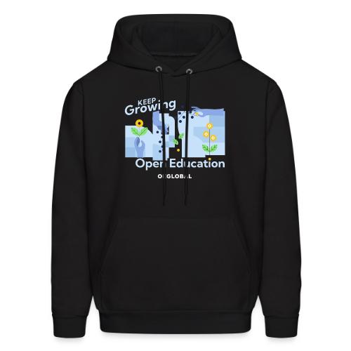 Keep Growing Open Education (dark) - Men's Hoodie