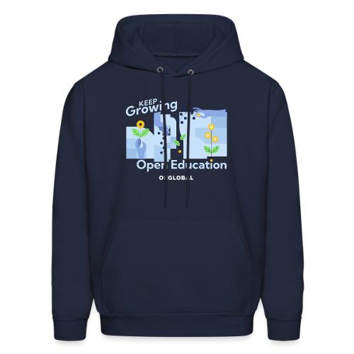 Keep Growing Open Education (dark) - Men's Hoodie