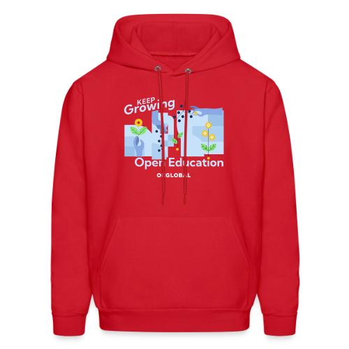 Keep Growing Open Education (dark) - Men's Hoodie