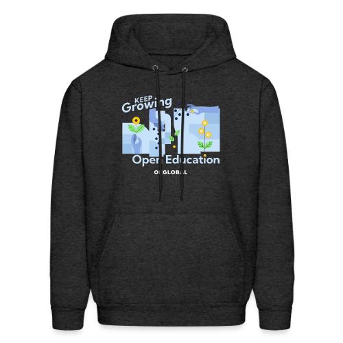 Keep Growing Open Education (dark) - Men's Hoodie