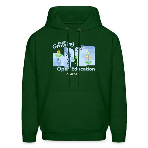 Keep Growing Open Education (dark) - Men's Hoodie