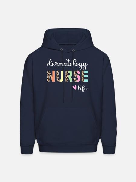 Dermatology Nurse life - Men's Hoodie - navy