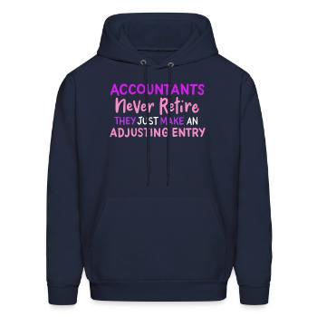 Accoants Never Retire They Just Make An - Men's Hoodie - navy - Front - Elias (183cm)