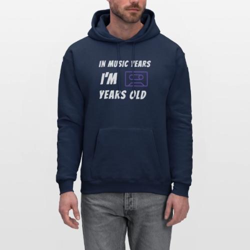 In Music Years I'm - Cassette - Men's Hoodie