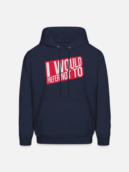 I prefer not to - Men's Hoodie - navy