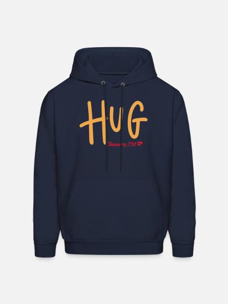 Hug, January 21st - Men's Hoodie - navy