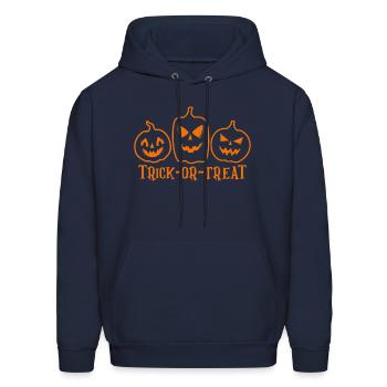 Trick or treat - Men's Hoodie - navy - Front - Elias (183cm)