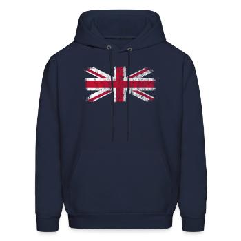 British Flag United Kingdom Flag Great Britain Uni - Men's Hoodie - navy - Front - Elias (183cm)