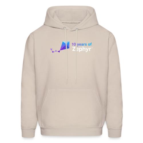 Zephyr 10th Anniversary Horizontal Color Reversed - Men's Hoodie