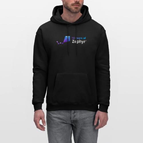 Zephyr 10th Anniversary Horizontal Color Reversed - Men's Hoodie