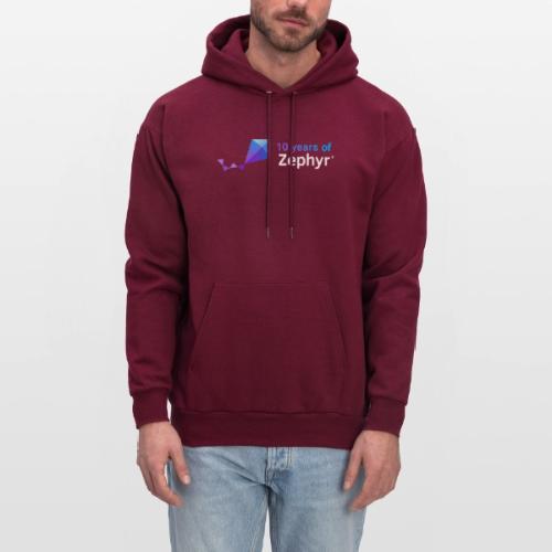 Zephyr 10th Anniversary Horizontal Color Reversed - Men's Hoodie
