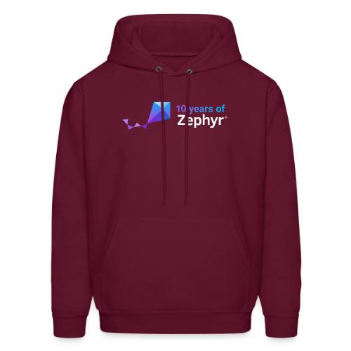 Zephyr 10th Anniversary Horizontal Color Reversed - Men's Hoodie