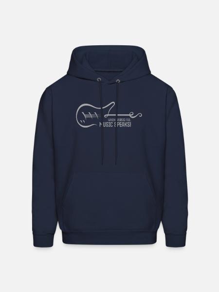 Music Speaks - Men's Hoodie - navy