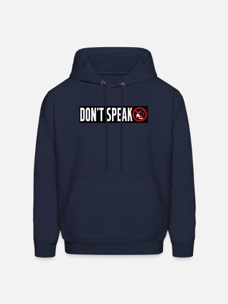 Do Not Speak - Men's Hoodie - navy