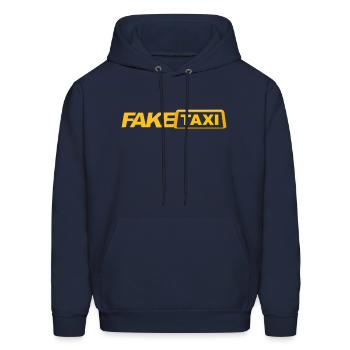 Faux taxi - Molleton à capuche pour hommes - marine - Devant - Elias (183cm)