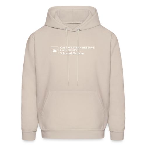 SOM Two Line Horizontal Primary Logo CWRU WHITE 1 - Men's Hoodie