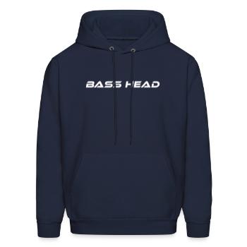 Bass Head - Men's Hoodie - navy - Front - Elias (183cm)