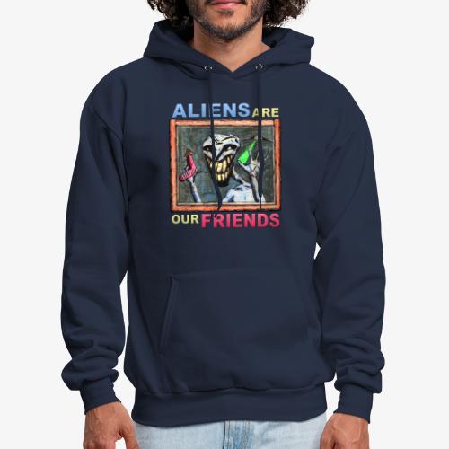 Aliens Are Our Friends - Men's Hoodie