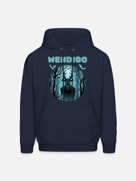 Wendigo Cryptid Halloween - Men's Hoodie - navy