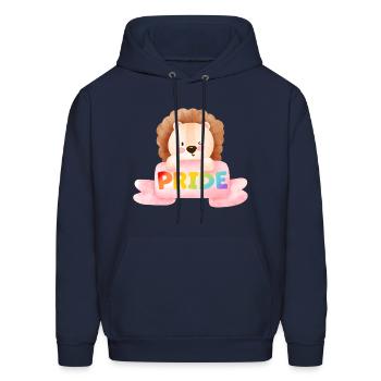cute love pride lion - Men's Hoodie - navy - Front - Elias (183cm)