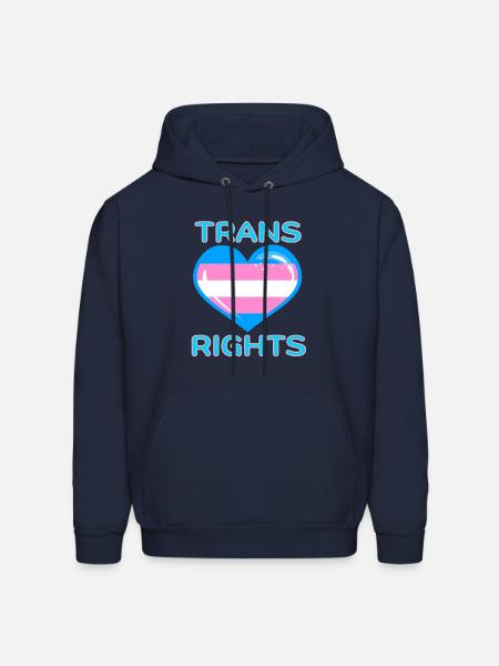 TRANS RIGHTS - Men's Hoodie - navy