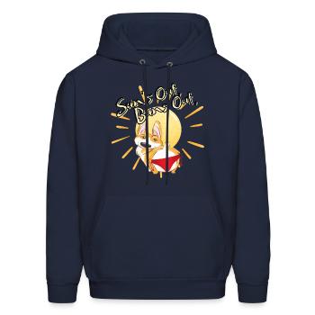 Sun's Out Buns Out - Men's Hoodie - navy - Front - Elias (183cm)