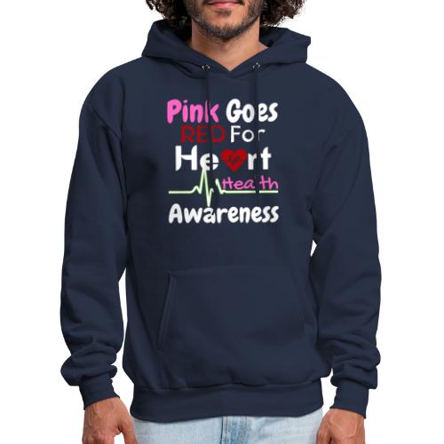 AKA Pink Goes Red For Heart Health Awareness - Men's Hoodie