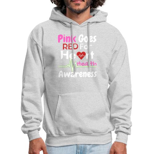 AKA Pink Goes Red For Heart Health Awareness - Men's Hoodie