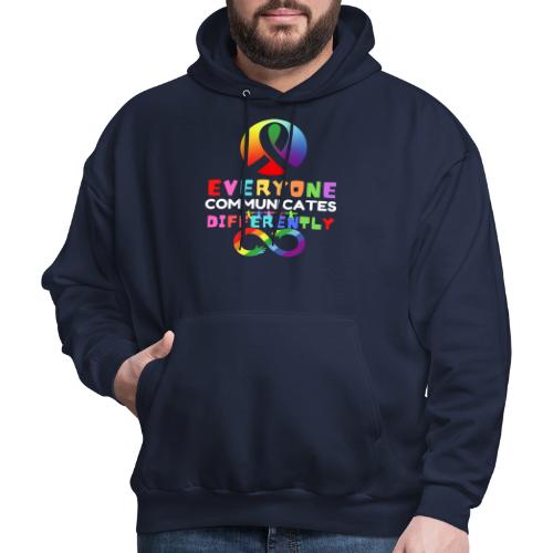 Everyone Communicates Differently Autism - Men's Hoodie