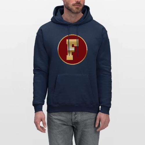 Letter F – Capital Varsity Alphabet Monogram - Men's Hoodie