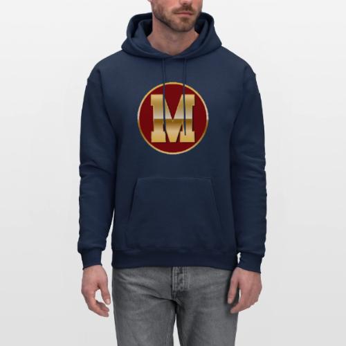 Letter M – Capital Varsity Alphabet Monogram - Men's Hoodie