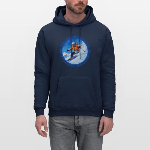 Skiing: On the Edge - Men's Hoodie