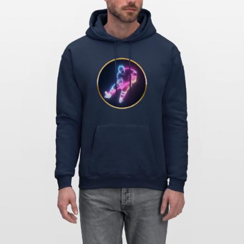 Hockey: Neon Ice Striker - Men's Hoodie