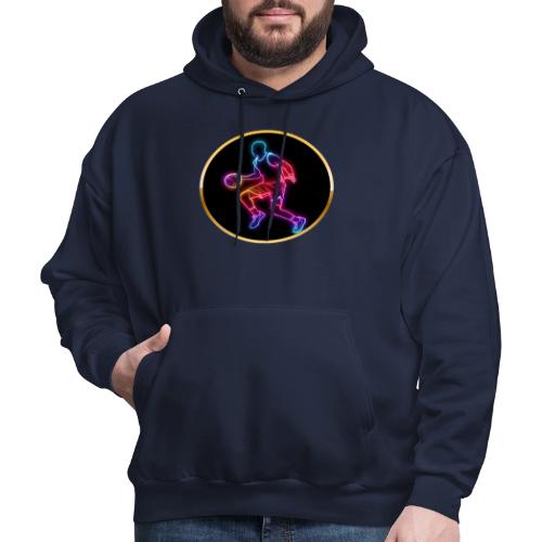 Basketball: Neon Dribble Pulse - Men's Hoodie