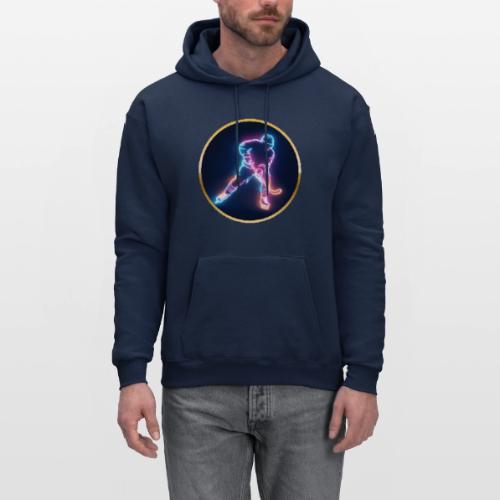 Golden Neon Hockey - Men's Hoodie