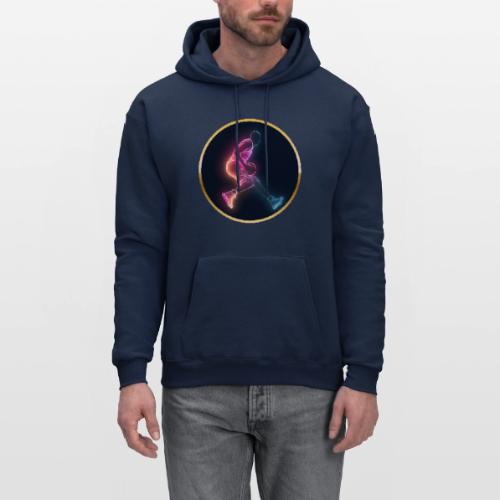Basketball: Golden Court Glow - Men's Hoodie
