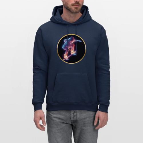 Skateboarding: Neon Skate Orbit - Men's Hoodie