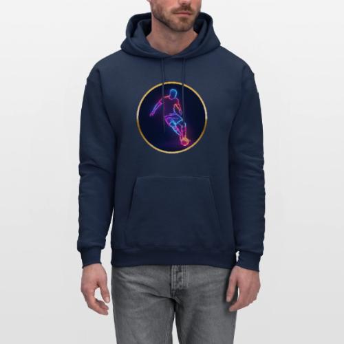 Soccer: Neon Golden Goal - Men's Hoodie