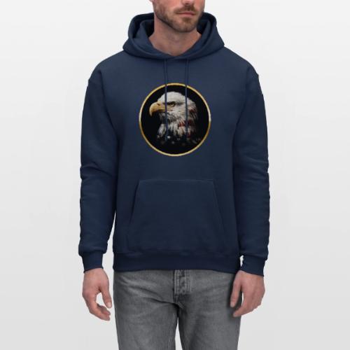 America: Golden Freedom Crest - Men's Hoodie